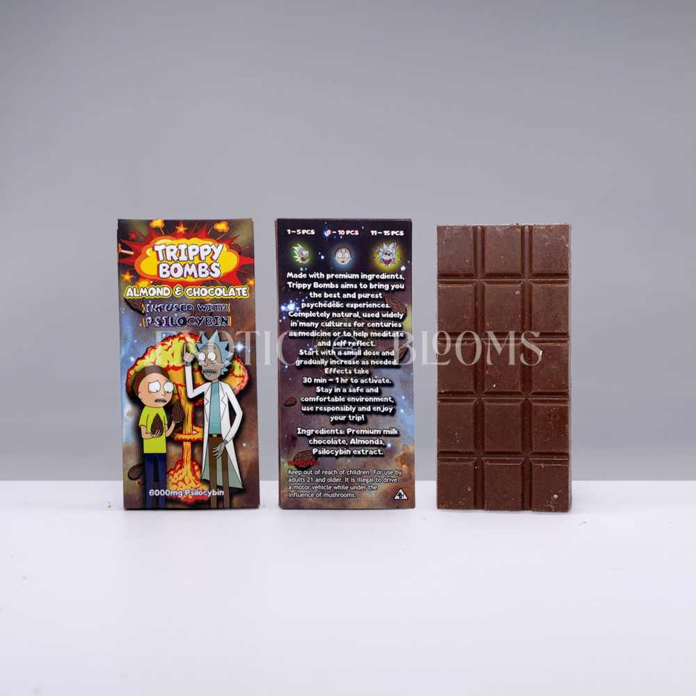 Trippy Bombs Chocolate Bar 6g *OUT OF STOCK* Exotic Blooms Delivery