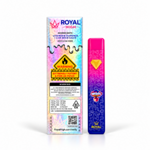 Royal High Rosin Diamond Sauce Disposable 2G available for vape delivery in Washington DC and Virginia