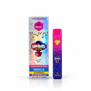 Royal High Rosin Diamond Sauce Disposable 2G available for vape delivery in Washington DC and Virginia