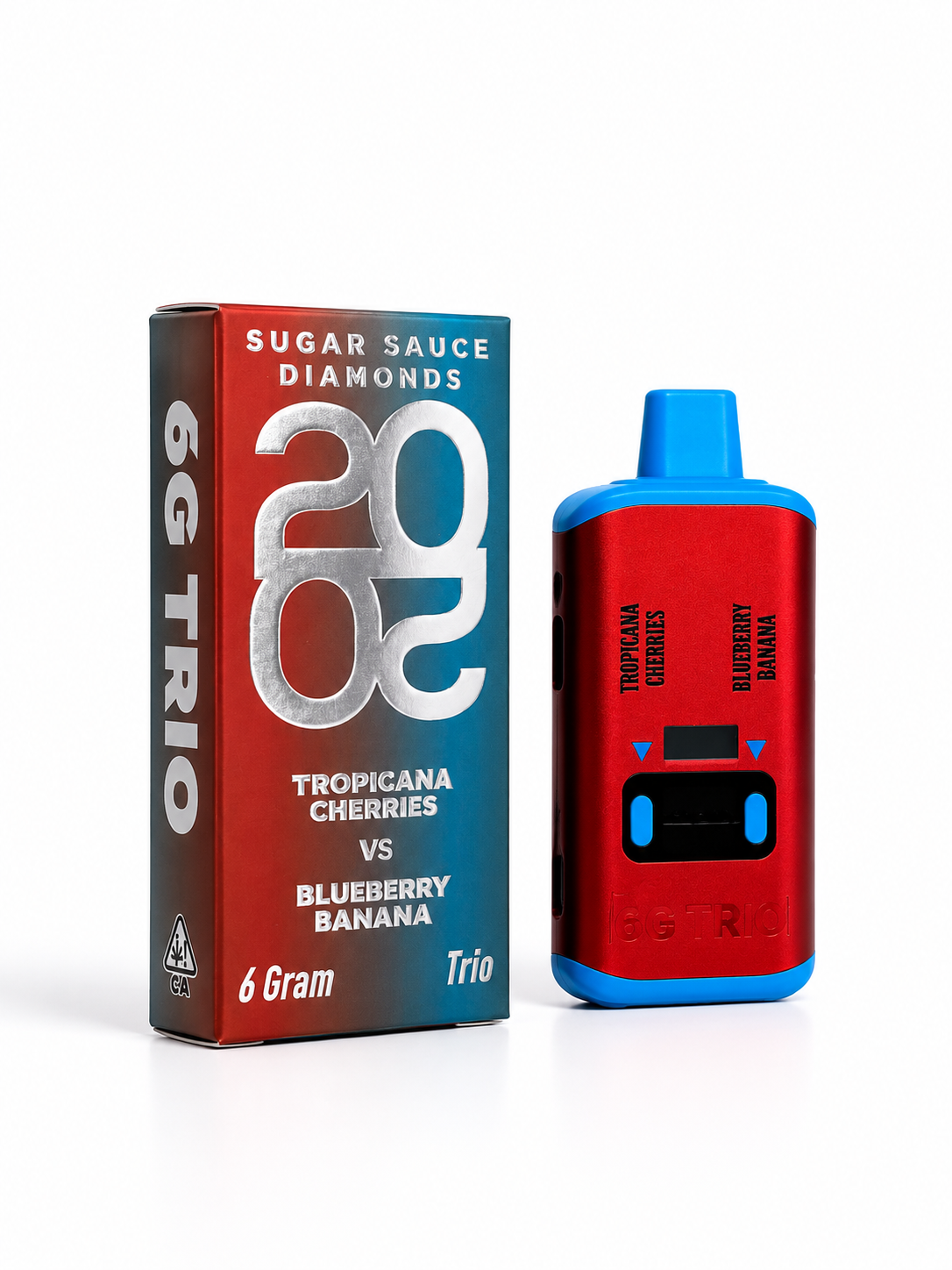 2020 HiiEffect Trio 6G Disposable Vape featuring dual strain chambers, digital display, and rechargeable battery available for weed delivery in Washington DC, Maryland, Arlington, Alexandria, Fairfax, and Northern Virginia