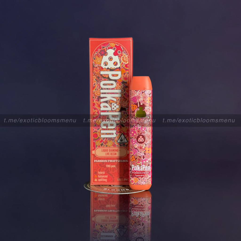 PolkaPen Live Resin Disposable Pen - 2g *OUT OF STOCK* - Exotic Blooms Delivery - DC Weed Delivery & VA Cannabis Dispensary PolkaPen Live Resin Disposable Pen - 2g *OUT OF STOCK* - Exotic Blooms Delivery - DC Weed Delivery & VA Cannabis Dispensary