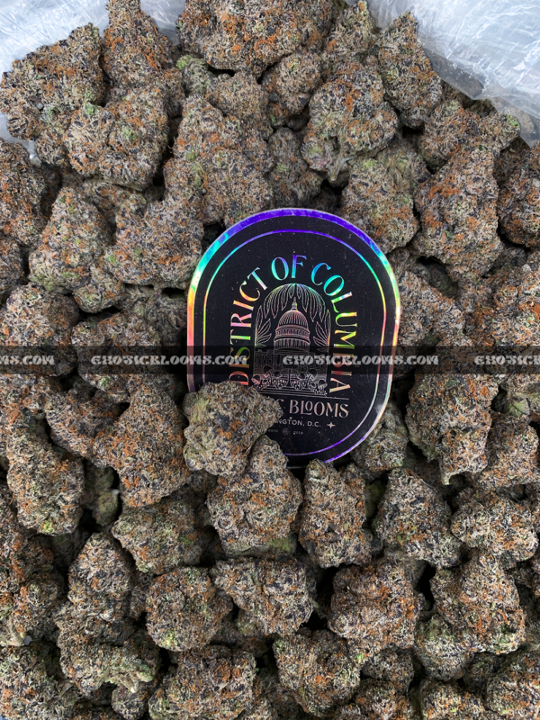 Blue Sunset Sherbet strain – sweet indica hybrid for sleep and relaxation in Virginia and DC.