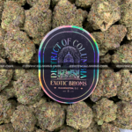 Astro Mints cannabis strain available for weed delivery in Washington DC and Virginia – 25–29% THC indica hybrid with creamy mint flavor and heavy body effects