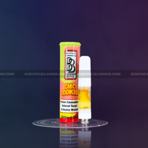 Backpack Boyz GMO Cookies 1g 510-thread cartridge with premium cannabis oil and natural terpenes, available for same-day cannabis delivery in Washington DC