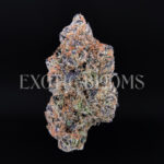 Sour Zkittlez strain – tropical citrus sativa buds with orange hairs and frosty trichomes for DC and Virginia cannabis delivery