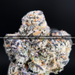 Cherry Gumbo cannabis strain with sweet cherry bubblegum aroma and frosty purple-green buds, available for DC and Virginia delivery.