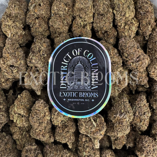Pink Rozay indica hybrid cannabis strain – available for weed delivery in DC, Virginia, and Richmond via Exotic Blooms