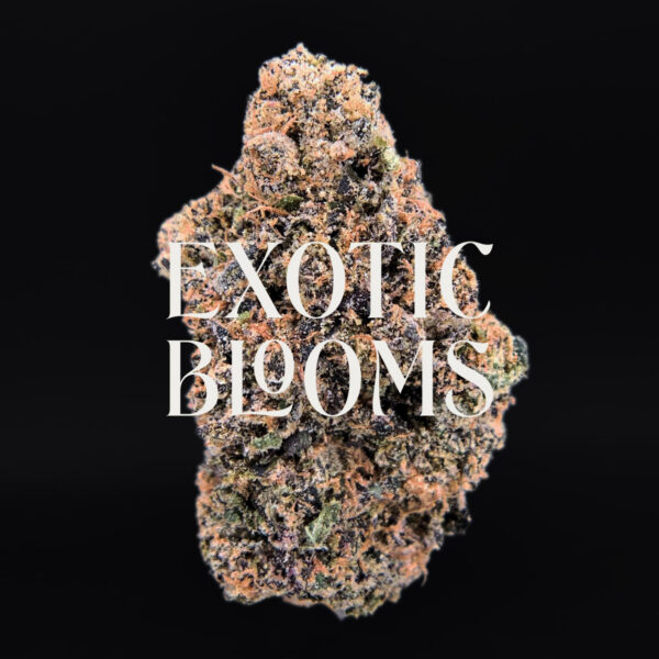 Lip Smacker strain, indica-leaning hybrid, 27–29% THC, Exotic Blooms weed delivery in Washington DC, Virginia, Maryland, and Richmond VA