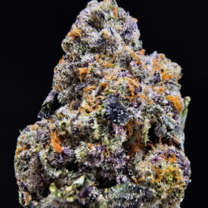 Purple Tangie cannabis strain, hybrid, 28-32% THC, available for weed delivery in Washington DC, Virginia, Maryland, and Richmond VA
