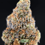 Rainbow Blast indica hybrid strain with 32% THC, candy-berry flavor, euphoric uplifting effects, and sedative body high. Available for weed delivery in DC, Virginia, Maryland, and Richmond.