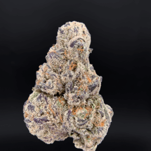 Chrome Dome by Maven Genetics—sugar-coated sativa buds with magenta highlights and heavy trichomes, available for Washington DC, Northern Virginia, Richmond & Maryland cannabis delivery from Exotic Blooms.