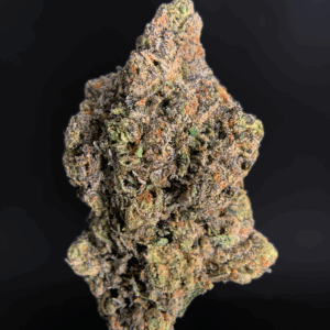 Pink Monet hybrid cannabis strain with 26–30% THC, sweet cherry aroma, purple-green buds, and uplifting yet relaxing effects, available for weed delivery in Washington DC, Northern Virginia, Richmond, and Maryland via Exotic Blooms.