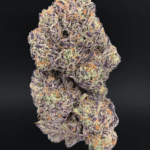 Zoza by Wizard Trees—dense olive-green and deep purple buds sugar-coated in trichomes, 37-38% THC craft flower available for Washington DC, Northern Virginia, Richmond & Maryland delivery.