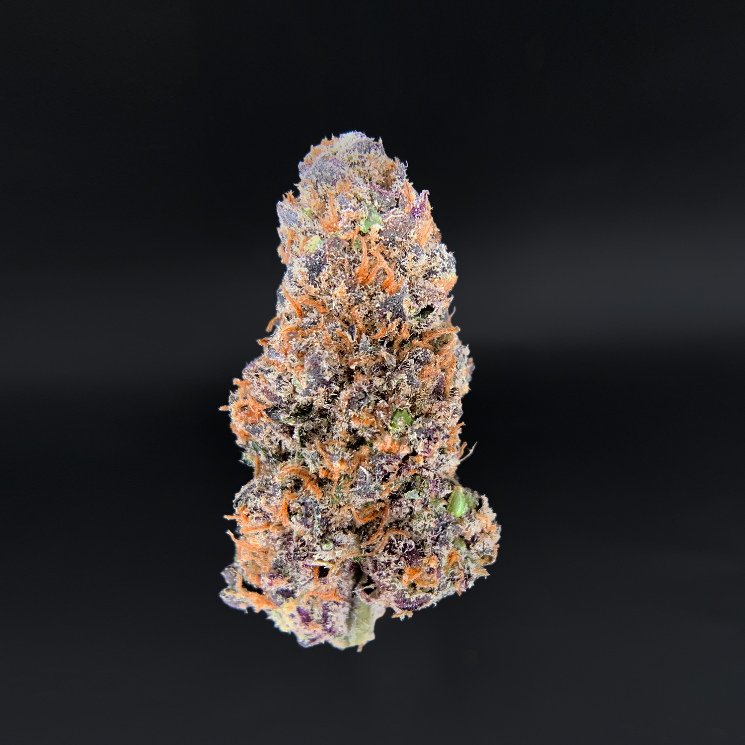 Purple Thai sativa dominant cannabis flower with purple hues and frosty trichomes available for Virginia weed delivery from Exotic Blooms