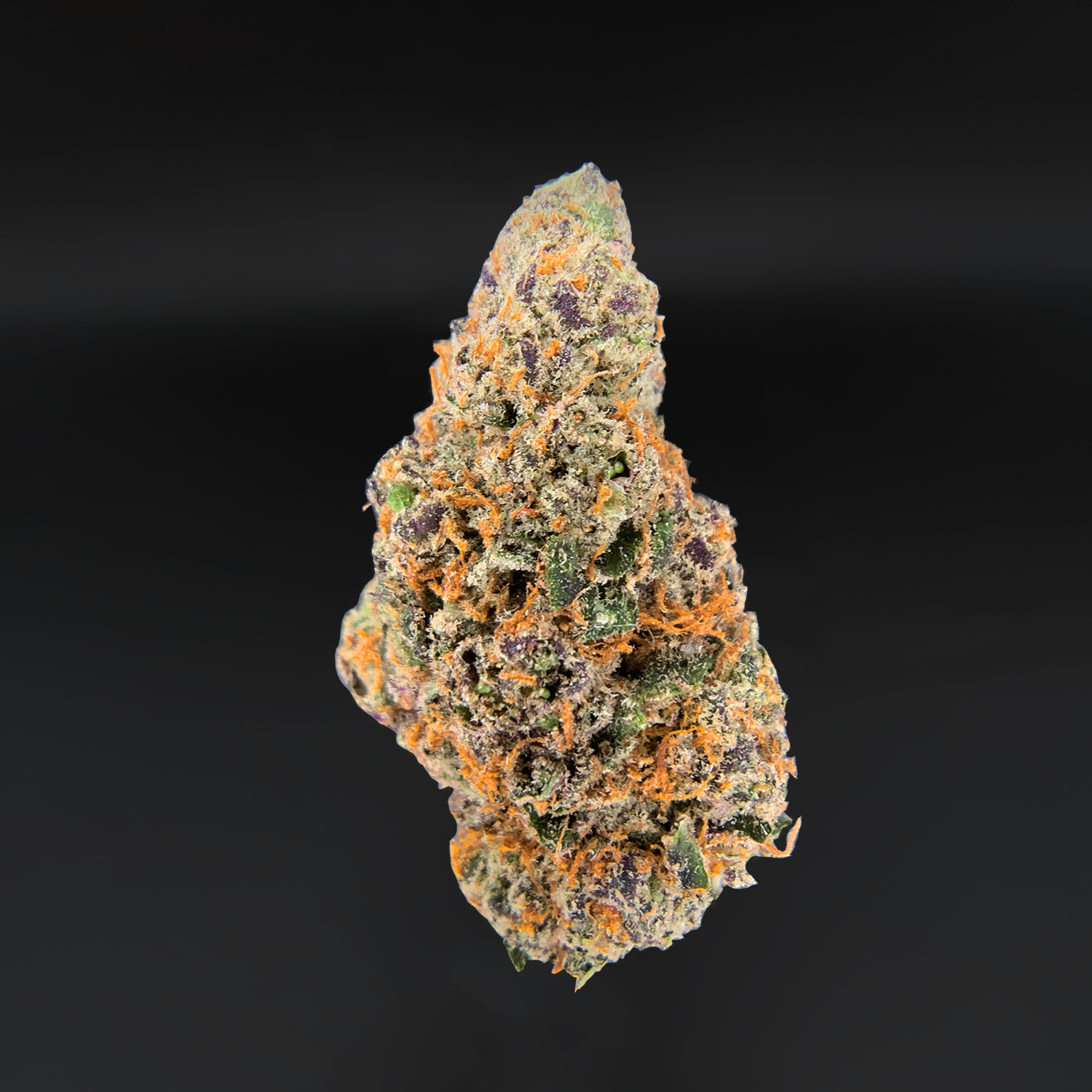 Purple Thai sativa dominant cannabis flower with purple hues and frosty trichomes available for Virginia weed delivery from Exotic Blooms