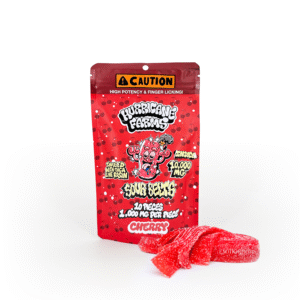 Hurricane Farms Live Rosin Sour Belts 10000MG high potency edible available for Washington DC and Northern Virginia weed delivery