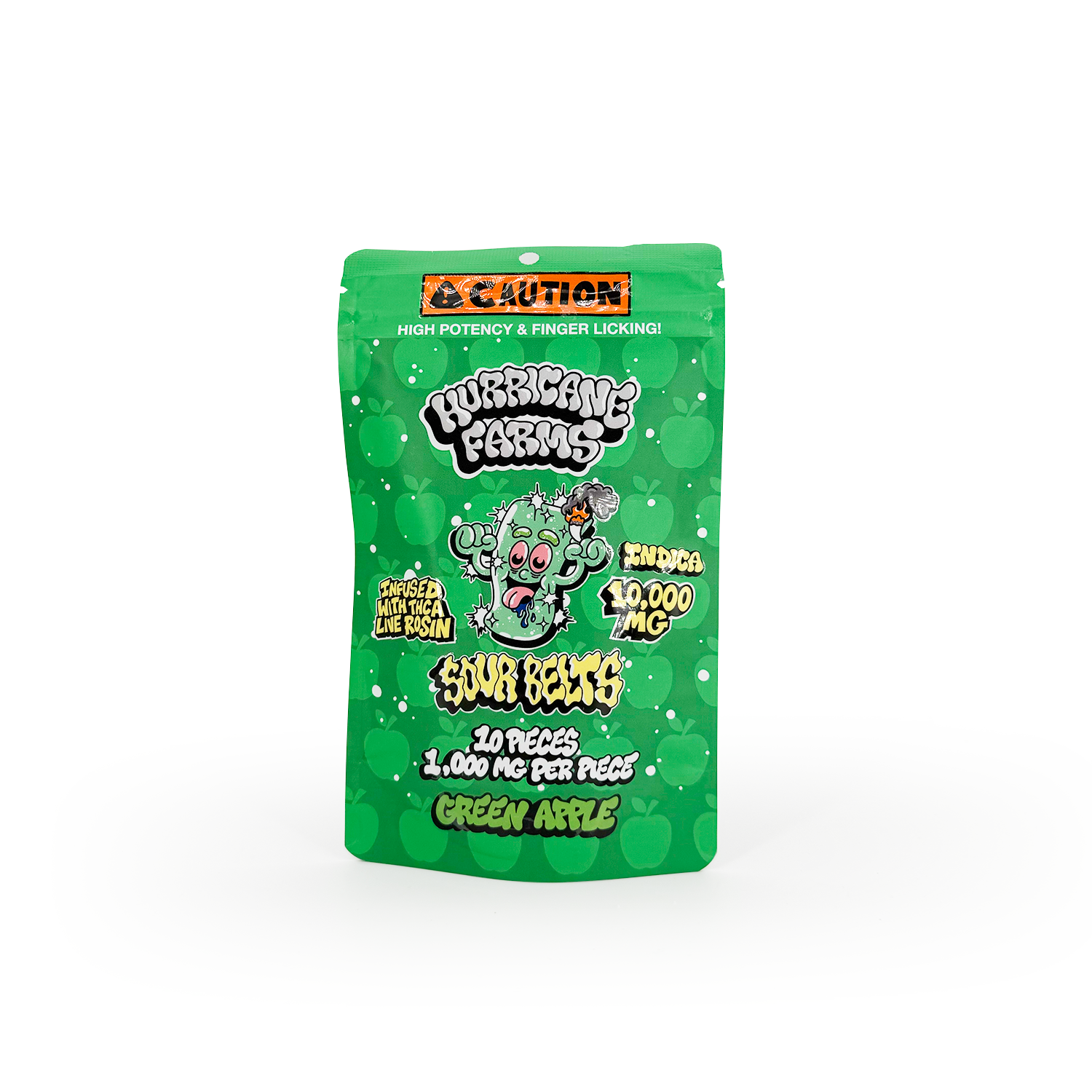 Hurricane Farms Live Rosin Sour Belts 10000MG high potency edible available for Washington DC and Northern Virginia weed delivery