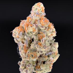 Blueberry Jam indica dominant cannabis strain with frosty trichome covered buds available at Exotic Blooms Washington DC weed delivery