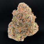 Rocky Candy indica dominant cannabis strain with frosty trichome covered buds available at Exotic Blooms Washington DC weed delivery