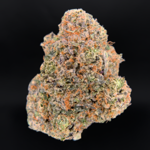 Rocky Candy indica dominant cannabis strain with frosty trichome covered buds available at Exotic Blooms Washington DC weed delivery