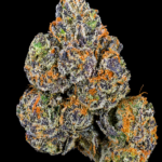 Blue Nerdz Exclusive Designer cannabis flower featuring sweet gas, blueberries, Granny Smith apple, tropical melon, and 26–29% THC at Exotic Blooms