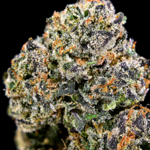 Lemon Cherry Nerdz Private Reserve indica-dominant cannabis flower featuring sweet gas, lemon candy, cherry syrup, Blue Nerdz genetics, and 32 to 35 percent THC at Exotic Blooms