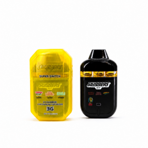 Sluggers Super Switch 3 gram triple chamber disposable cannabis vape available for Washington DC, Northern Virginia, Richmond and Virginia Beach delivery
