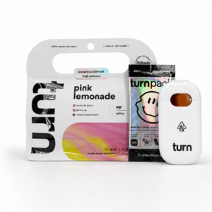 Turn 2G Botanica Blends high-potency disposable THC vape available for Virginia cannabis delivery