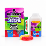 Blinkers Flip Triple Snack Slurpie 2G set with dual-chamber Flip device, Blinkers Hash Hole and 100MG edible.