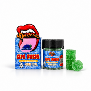Devour Nano Live Rosin Gummies 500mg available for fast-acting edible delivery in Washington DC and Virginia