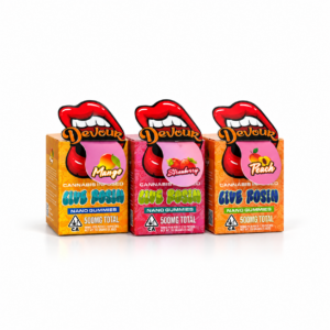 Devour Nano Live Rosin Gummies 500mg available for fast-acting edible delivery in Washington DC and Virginia
