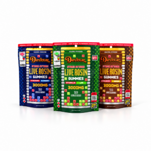 Devour Stack Attack Live Rosin Gummies 3000mg available for edible delivery in Washington DC and Virginia